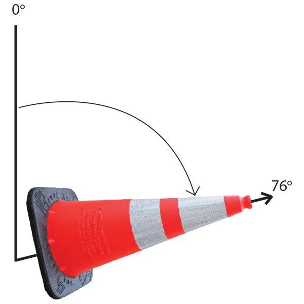 36 All Orange Traffic Cones - 10 lbs (Case of 4